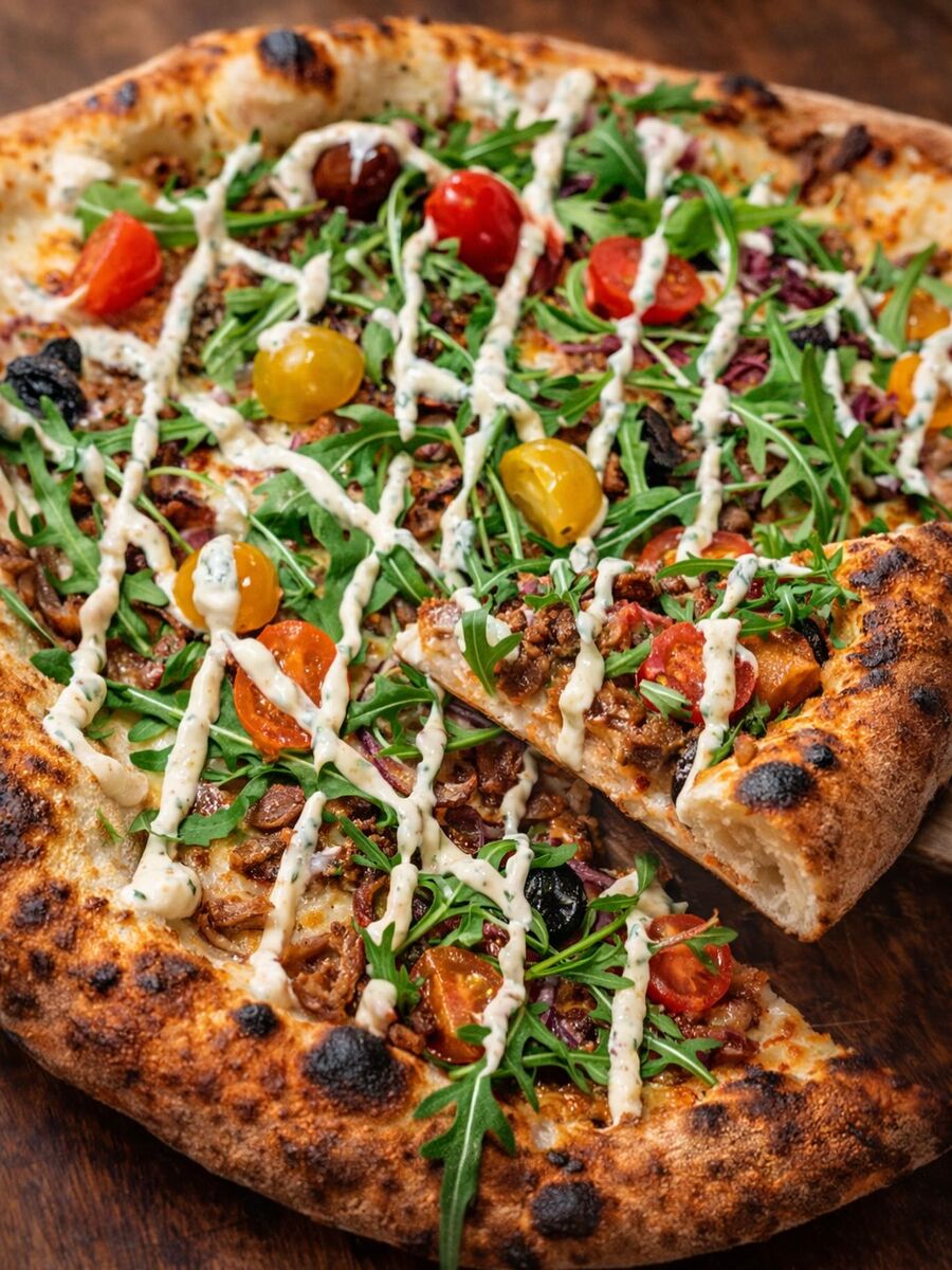 Pizza gourmet roquette et tomates cerises CasaMia